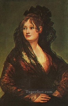 Francisco Goya Painting - Dona Isabel Cobos de Porcel portrait Francisco Goya